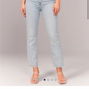 Abercrombie & Fitch the ankle straight Ultra High Rise curve love